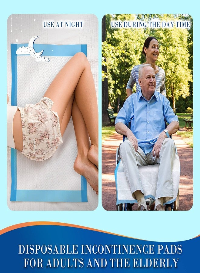 SOFYFINE ١٠٠ قطعة من فوط سرير للاستخدام مرة واحدة، ٢٣ × ٣٦ بوصة، مقاومة للماء، مناسبة للبالغين الذين يعانون من سلس البول، فوط ماصة مانعة للتسرب للأطفال وكبار السن، فوطة تدريب كبيرة جدًا للجراء والكلاب، بطانة تغيير حفاضات الأطفال - Image 4